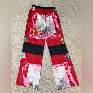NWT MSGM x Lorenza Longhi Cat Print Pants - Size 4